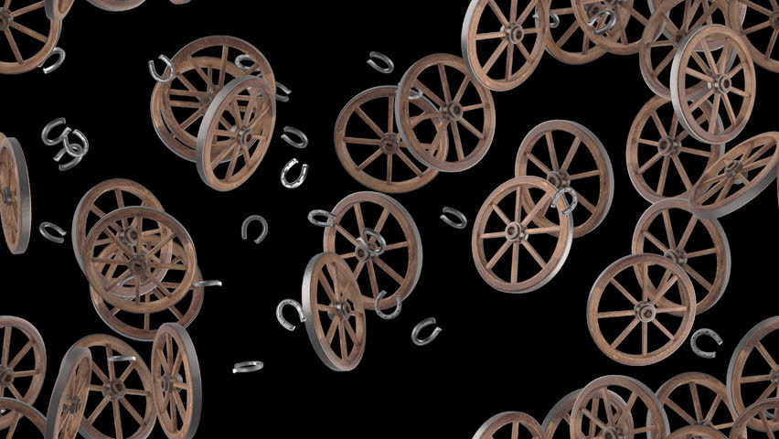 Western Wagon Wheel cowboy loop tile Swirl Background. This is a vintage America loopable and tileable retro wallpaper