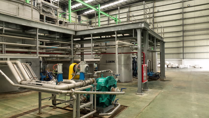 Oil Palm EFB Pulp and Paper Facility: Piping and Equipment in Industrial Space