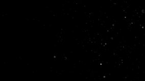 Real Slow Motion Dust Particles Floating on Dark Black Background. Use Add Screen Mode for Compositing Asset VFX to Create Your Scene ProRes 4K. - Powered by Shutterstock - Get 15% off with code: PIKWIZARD15