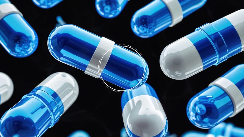 The Future of Medicine. Unlocking the potential of pharmaceuticals.Place for logo.