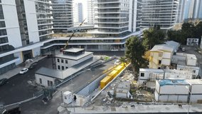 Epic Aerial View of Bustling Construction Site - Powered by Shutterstock - Get 15% off with code: PIKWIZARD15