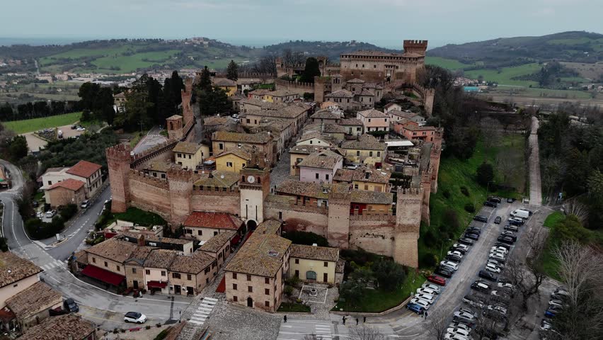 The beautiful village of Gradara made famous by the tragic love story of Paolo and Francesca