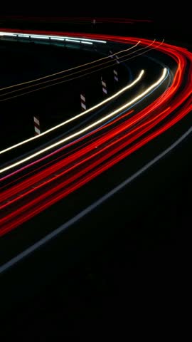 lights of cars with night