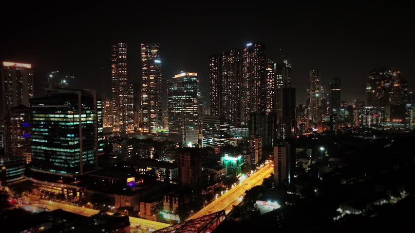 An aerial view of Mumbai