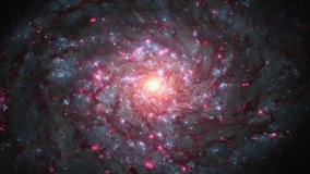 Spiral Galaxy Twirling Rotation With Super Massive Black Hole and Millions Of Stars. Deep Space Exploration Photo Animation. Space Background 3D Abstract ProRes 4K. - Powered by Shutterstock - Get 15% off with code: PIKWIZARD15