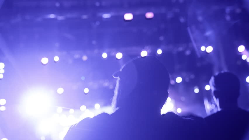 Lot people enjoy rock roll music concert. Many men fans cheer fun metal party. Joy crowd hang out cool night life fest, rave chill. Epic live arena. Neon light. Hip hop rap band song. Punk dance gig.