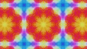 4K Looping Colorful Rainbow Flower Psychedelic Kaleidoscope Neon Glow Abstract Portrait Landscape - Powered by Shutterstock - Get 15% off with code: PIKWIZARD15