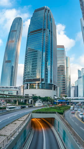 Timelapse of traffic on Hong Kong