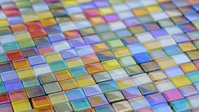 Rainbow Iridescent Glass Mosaic Tiles in motion - Powered by Shutterstock - Get 15% off with code: PIKWIZARD15