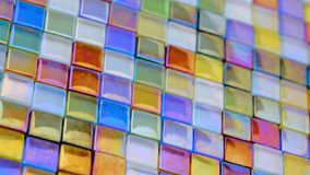 Rainbow Iridescent Glass Mosaic Tiles in motion - Powered by Shutterstock - Get 15% off with code: PIKWIZARD15