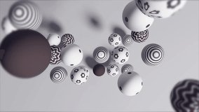 Happy Easter animated banner with three funny white rabbits and colorful Easter eggs. Happy Easter white bunny with Easter eggs sitting in the grass. A little Rabbit is playing  - Powered by Shutterstock - Get 15% off with code: PIKWIZARD15