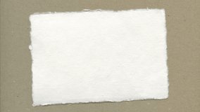 White handmade paper frame (5 seconds loop) - Powered by Shutterstock - Get 15% off with code: PIKWIZARD15