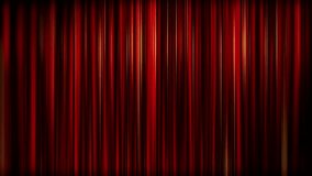 Abstract animation of fabric waved drapery shine red background. Closed red theater or cinema curtain on stage with flare sparkles. Looped motion graphic. - Powered by Shutterstock - Get 15% off with code: PIKWIZARD15