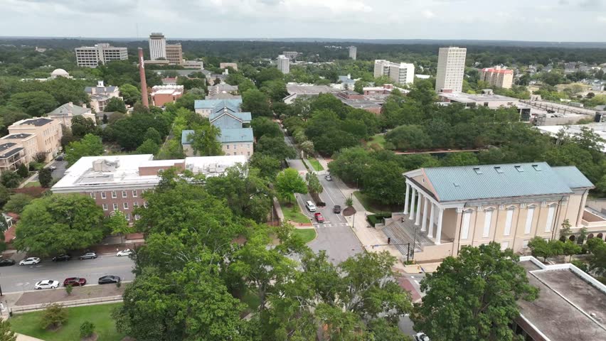 university of south carolina campus aerial in columbia south carolina