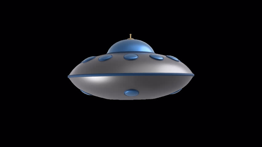 UFO Flying Saucer Retro sprite element loop with alpha. This sprite with an alpha channel is loopable.