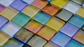 Rainbow Iridescent Glass Mosaic Tiles in motion - Powered by Shutterstock - Get 15% off with code: PIKWIZARD15