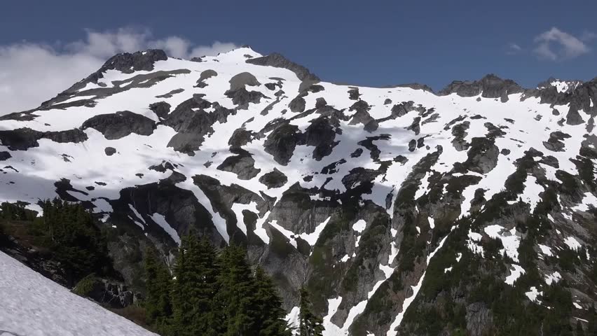 North Cascades National Park in northern Washington State. wilderness of conifer-clad mountains, glaciers and lakes. 