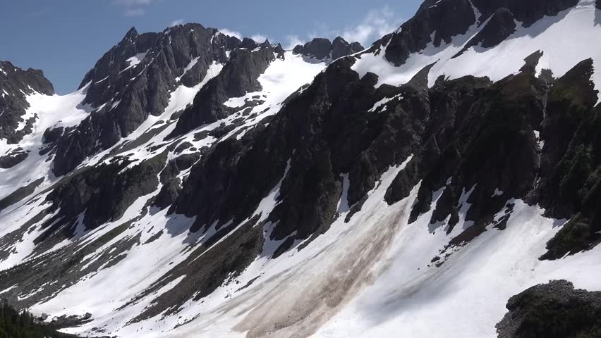 North Cascades National Park in northern Washington State. wilderness of conifer-clad mountains, glaciers and lakes. 
