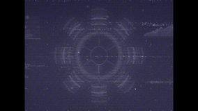 Animation of digital glitch effect with circular interface and static lines. technology, distortion, futuristic, abstract, circuit, cyber - Powered by Shutterstock - Get 15% off with code: PIKWIZARD15