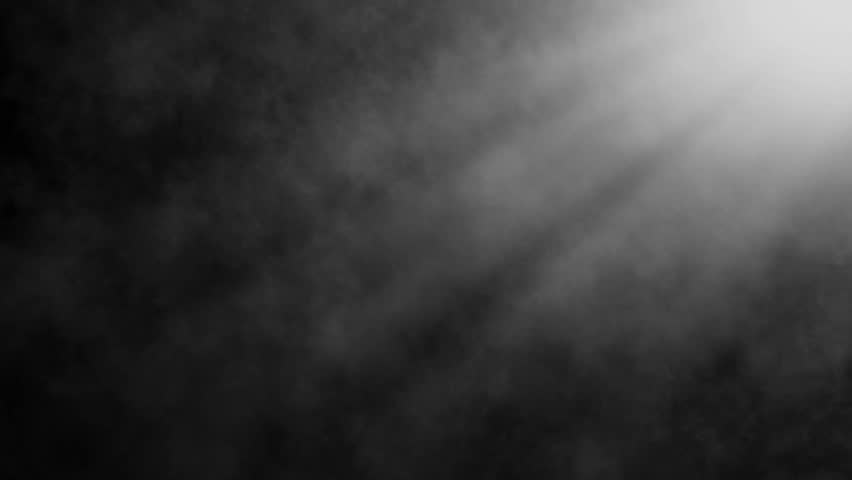 Loopable Atmospheric Background - Dramatic Light Rays in Abstract Composition of Light Beams Cutting Through Dark Smoke, Creating a Mystical or Theatrical Effect