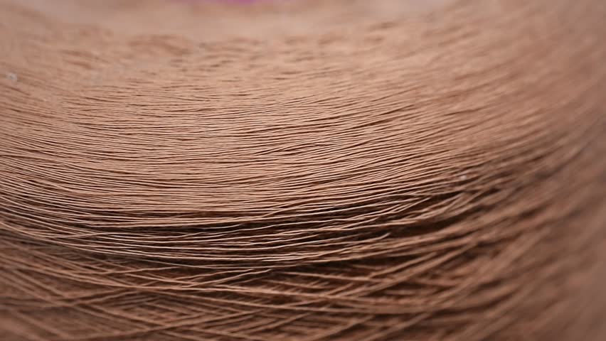 Spools of Thread. Yarn Textile Industry Background