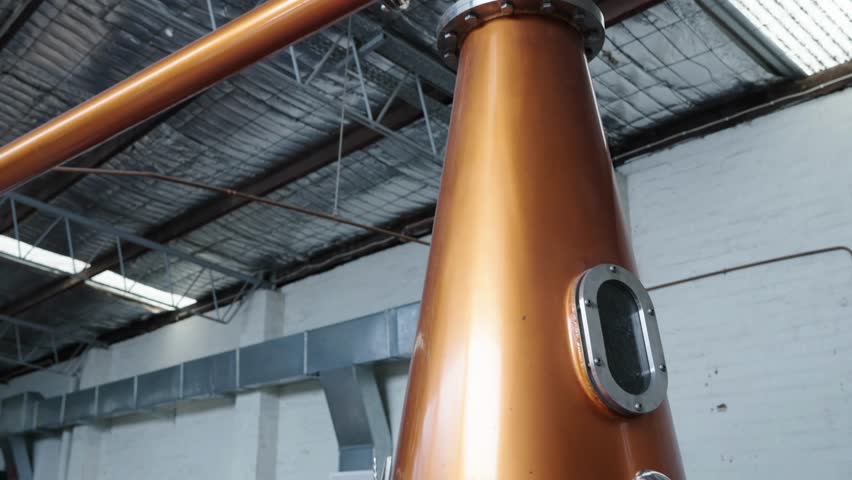 Brewery Pipes Located at the Back of a Pub - Close Up