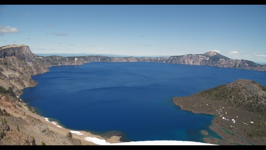 Crater Lake Pristine Blue Waters and Rugged Landscapes