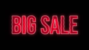 Neon Cyberpunk Retro Style Big Sale Text Animation for Promotional Video - Powered by Shutterstock - Get 15% off with code: PIKWIZARD15