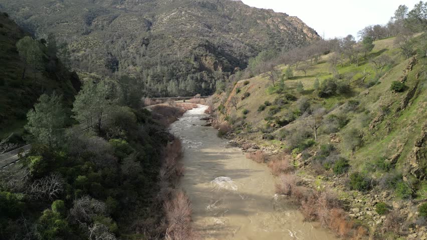 With a bird’s-eye view, the aerial footage captures the raw beauty of Cache Creek’s watercourse through Rumsey.