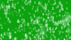 Animation of triangle Blockchain supply chain business on green screen background - Powered by Shutterstock - Get 15% off with code: PIKWIZARD15