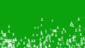 Animation of triangle Blockchain supply chain business on green screen background - Powered by Shutterstock - Get 15% off with code: PIKWIZARD15