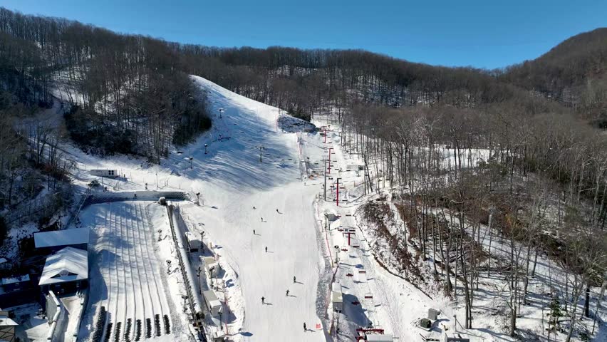 aerial pullout ober mountain ski area gatlinburg tennessee