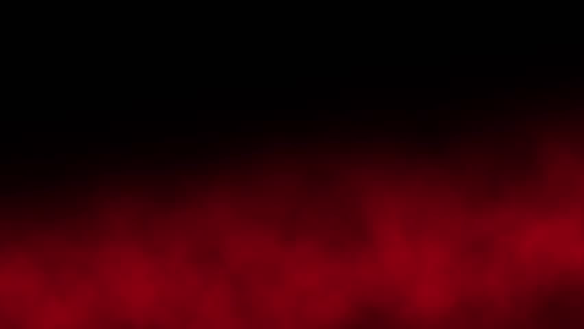 Abstract red smoke, fog effect Realistic steam dark Halloween Spooky night horror cold fog in light spot swirling fog with wisps vapor VFX element clouds overlay slowly moving on black background