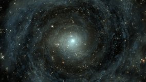 Abstract Spiral Galaxy Bright Stars Flow In Cosmic Formation. Captivating cosmic scene showcasing a spiral galaxy with luminous stars and interstellar beauty. Representing deep space exploration - Powered by Shutterstock - Get 15% off with code: PIKWIZARD15