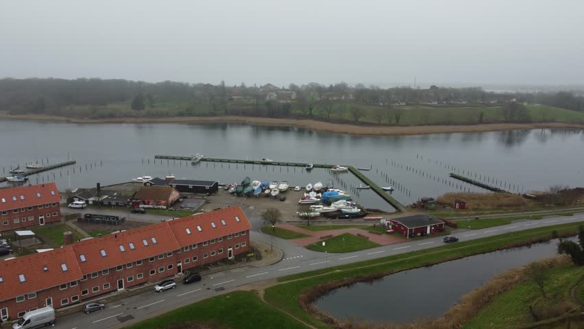 A foggy morning in Vordingborg, Denmark