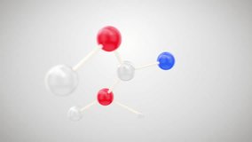 Beautiful Molecule Structure Illustration. Abstract Multicolor Molecular Grid Growing in Digital Microscope Extreme Zoom 3d Animation. Close-up Atoms Connections Chemical Education Concept 4k. - Powered by Shutterstock - Get 15% off with code: PIKWIZARD15