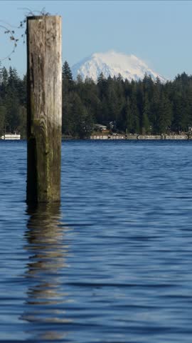 Mt Rainier on a sunny day in Washington state