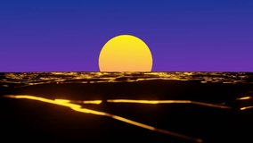 Synthwave 80's cyberpunk, 3D render, Vaporwave retro futuristic with laser grid, Abstract landscape with sunset, Flyer, EDM, Cover Art, DJ music, Poster, Electro - Powered by Shutterstock - Get 15% off with code: PIKWIZARD15