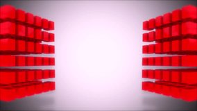 Red 3d cubes Geometric boxes on white Background with Gradient Square Pattern, Seamless Design for Digital Art, Wallpapers, and Creative Projects backdrop  - Powered by Shutterstock - Get 15% off with code: PIKWIZARD15