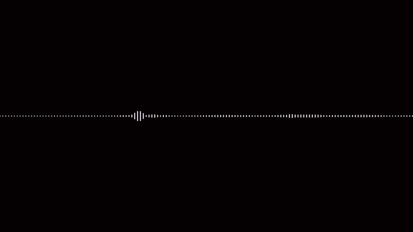 Audio waveform equalizer on black background loop animation. 4K Video Animation. A strange vibration of the bands. Minimalist wave form Audio. soundtrack wave equalizer.
