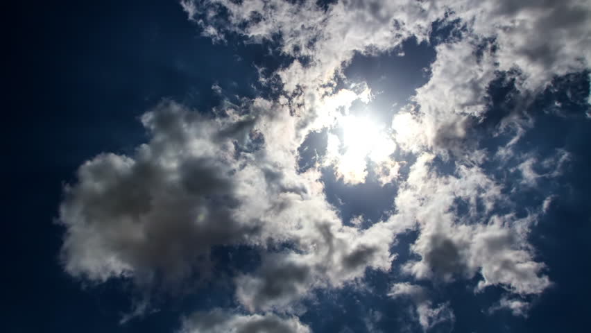Time Lapse Lockdown: Directly Below Shot Of Clouds In Sky On Sunny Day - Los Angeles, California