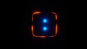 A Dazzling Neon Fire Spinning Dice with Intense Glowing Flames and Dynamic Rotational Motion Loop Animation - Powered by Shutterstock - Get 15% off with code: PIKWIZARD15