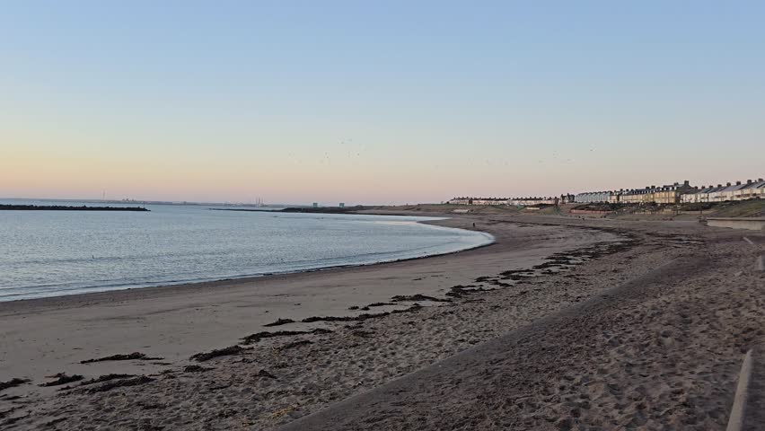 Sunrise over the Bay Newbiggin-by-the-Sea, Northumberland