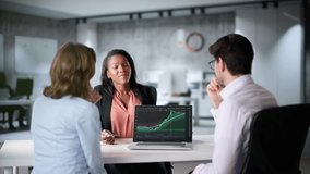Financial Consultant Talking With Client Couple About Stock Market Investment Portfolio - Powered by Shutterstock - Get 15% off with code: PIKWIZARD15