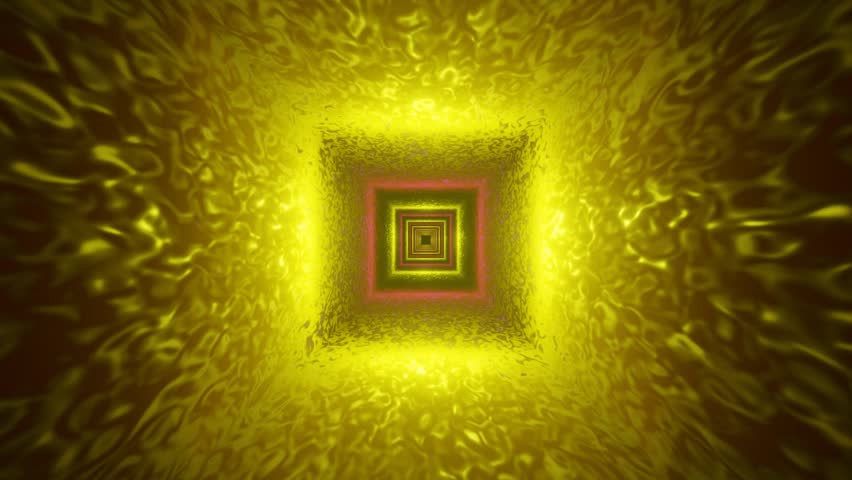Endless VJ Abstract Light Loop Tunnel. 3D Illustration