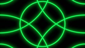 Green Glowing Lines Kaleidoscope Animation 3 Variations with and without Text Circle - 4K Horzontal Video 4sec. Seamless Loop - Powered by Shutterstock - Get 15% off with code: PIKWIZARD15
