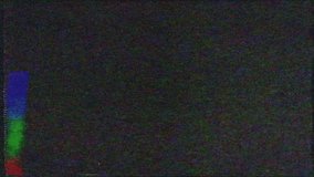 Old vintage TV screen flickering. No signal  from old TV, glitch retro effect. Static color noise. Broken antenna. Distortion and flickering, analog TV signal. Vertical color bars technical issues. - Powered by Shutterstock - Get 15% off with code: PIKWIZARD15