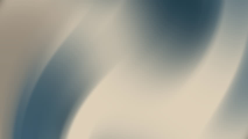 Abstract background of blurred light and shadow waves in neutral beige and blue tones.