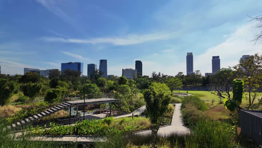Bangkok Thailand Benjakitti Park Southeast Asia nature landscape green space