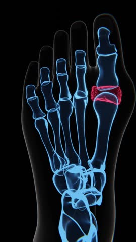 Leg Gout in Vertical in HQ Video | Leg Gout Indication X-Ray Video